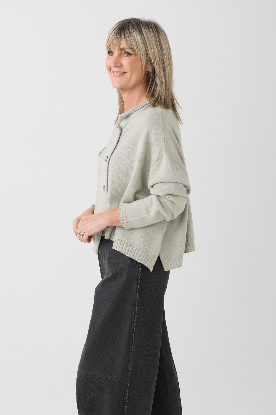 Lurdes Bergada Stone Cardigan 812