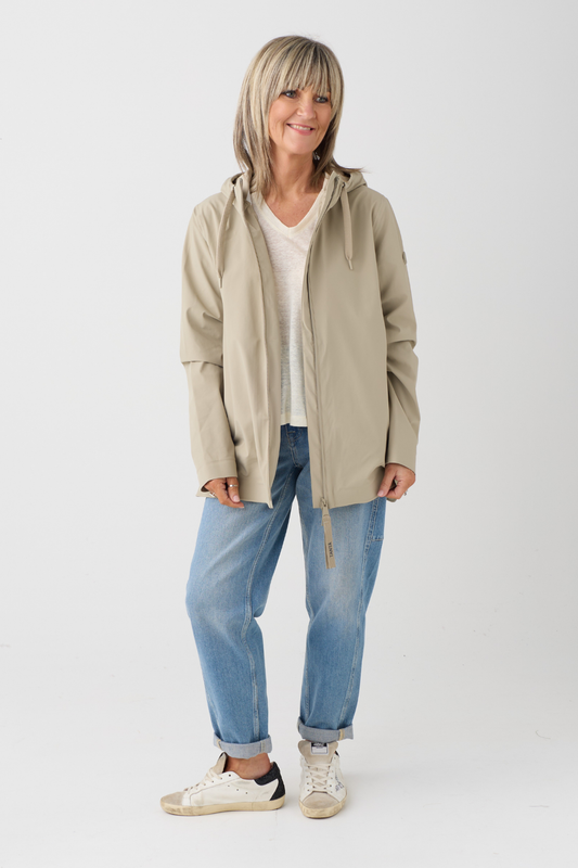 Tanta Jala Stone Grey Raincoat