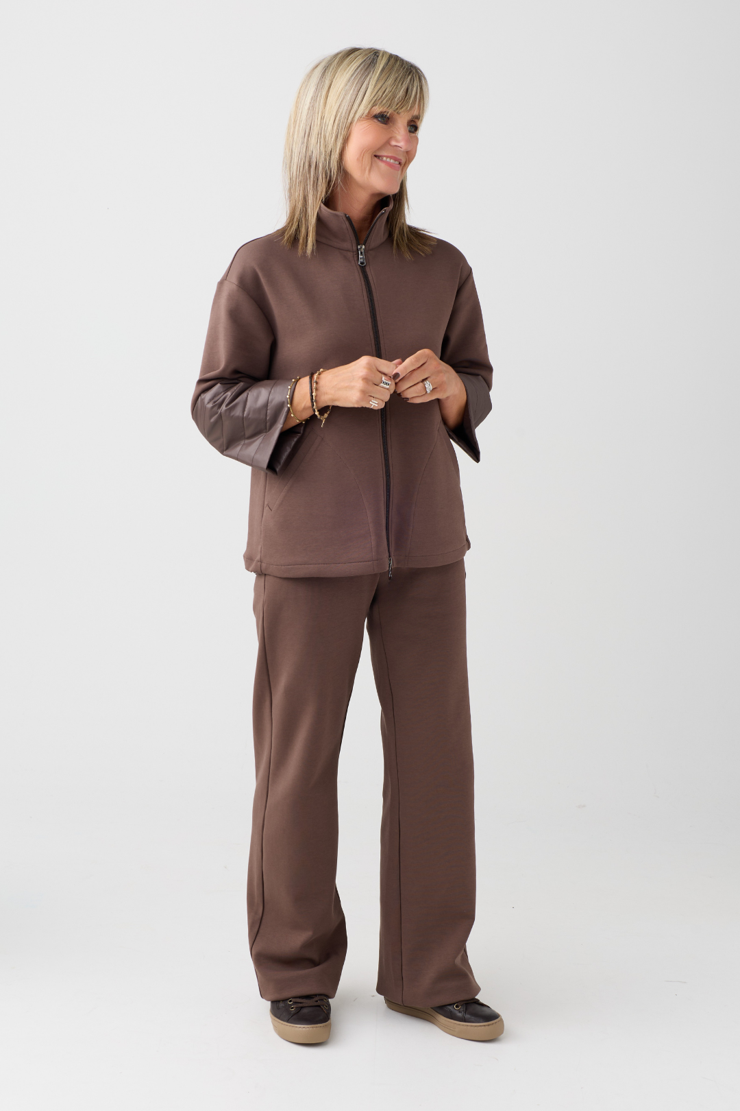 Margittes Brown Patch Pocket Trousers