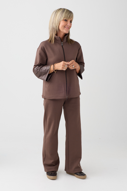 Margittes Brown Patch Pocket Trousers