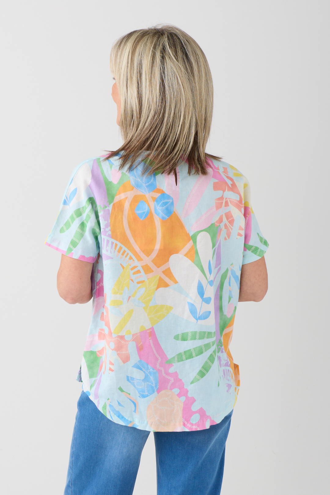 FF Rose Abstract Print Top