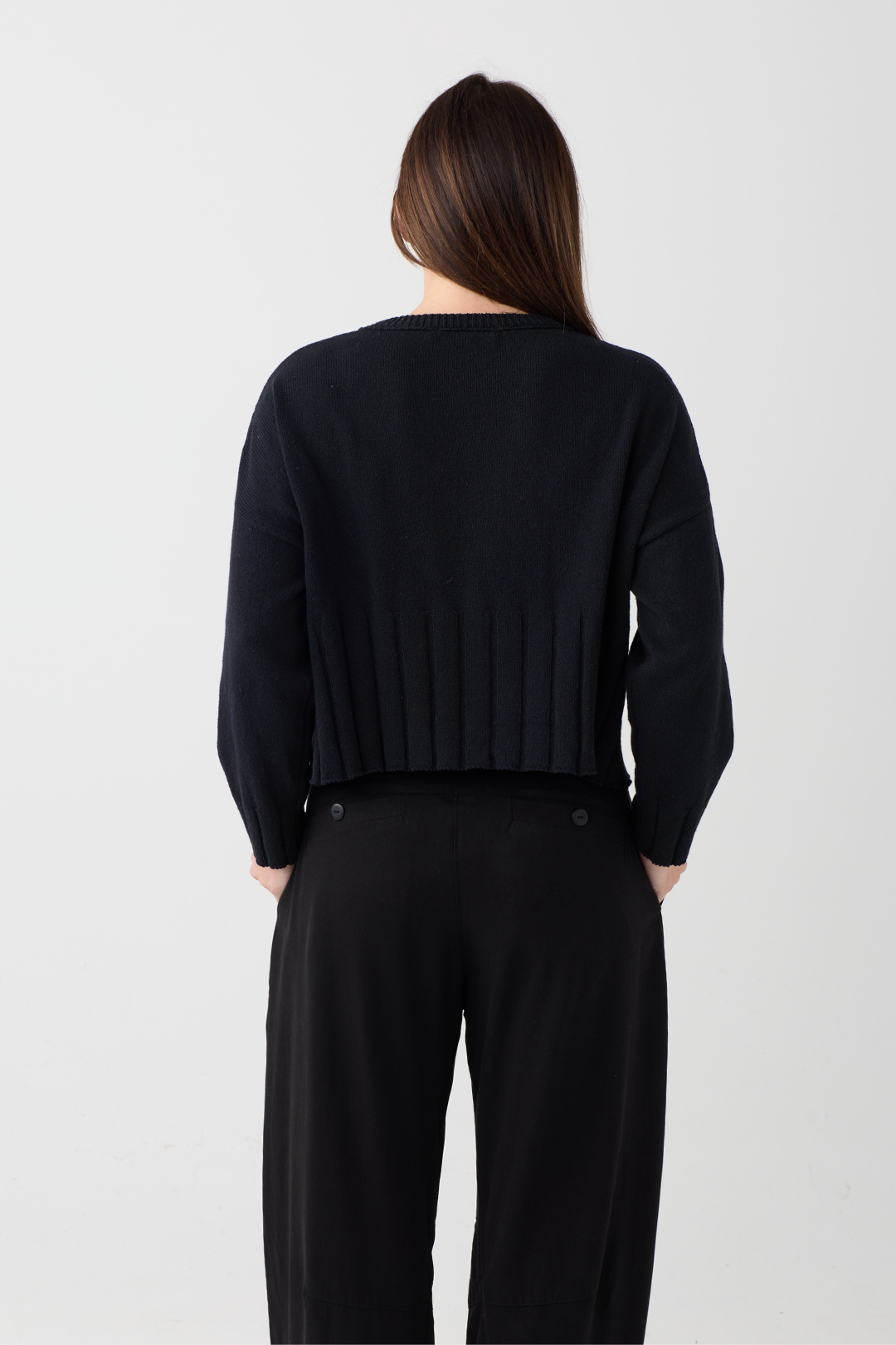 Lurdes Bergada Black Zig Zag Jumper 802