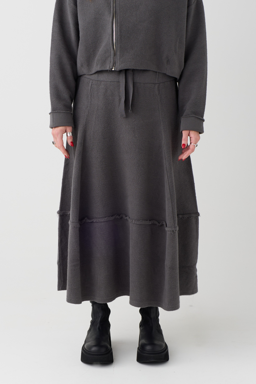 Lurdes Bergada Grey Skirt