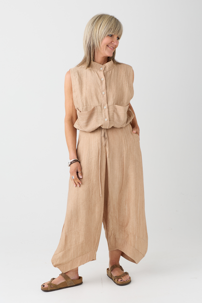Ozai n Ku Caramel Crinkle Balloon Trouser