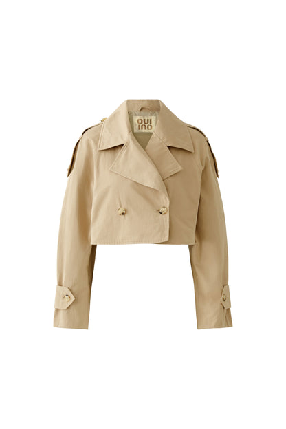 Oui Camel 2 in 1 Trench Coat