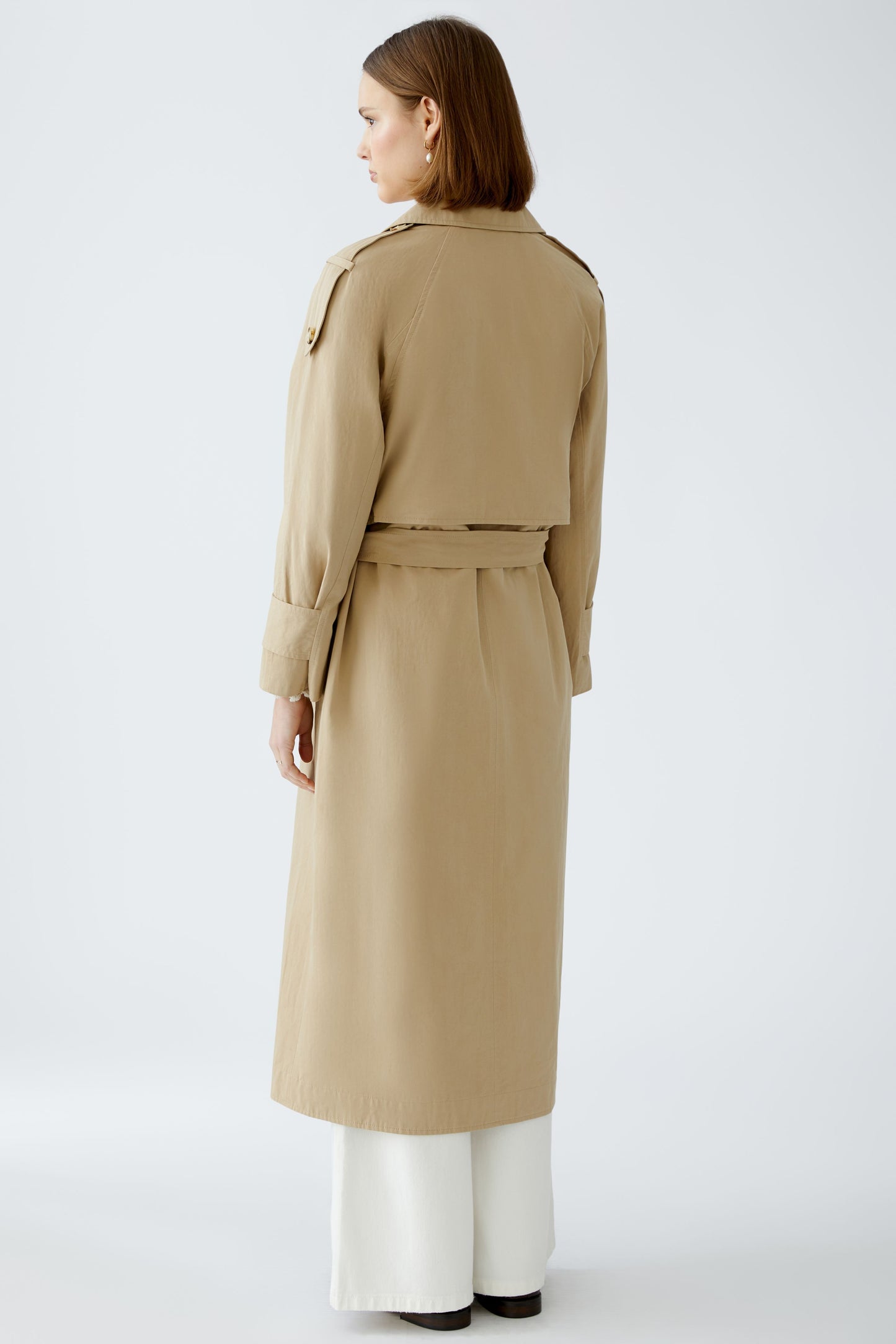 Oui Camel 2 in 1 Trench Coat