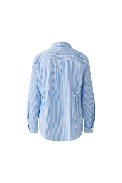 Oui Blue/White Stripe Extra Long Shirt