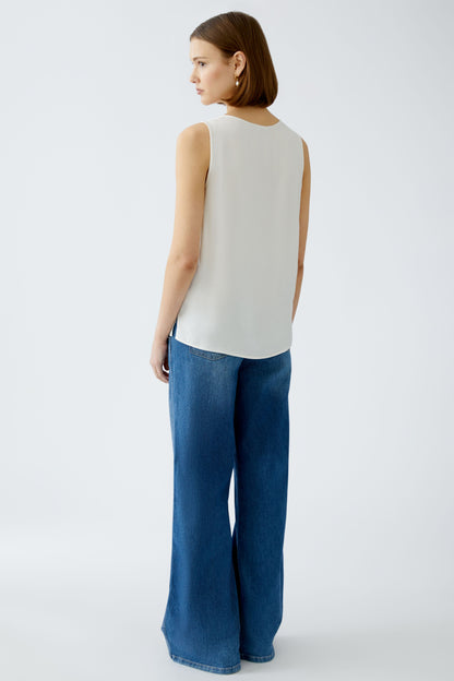 Oui Gardenia Vest Top