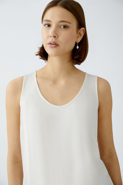 Oui Gardenia Vest Top