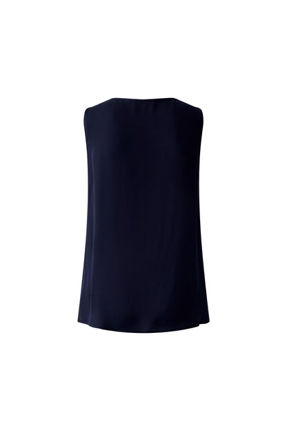 Oui Dark Blue Vest Top