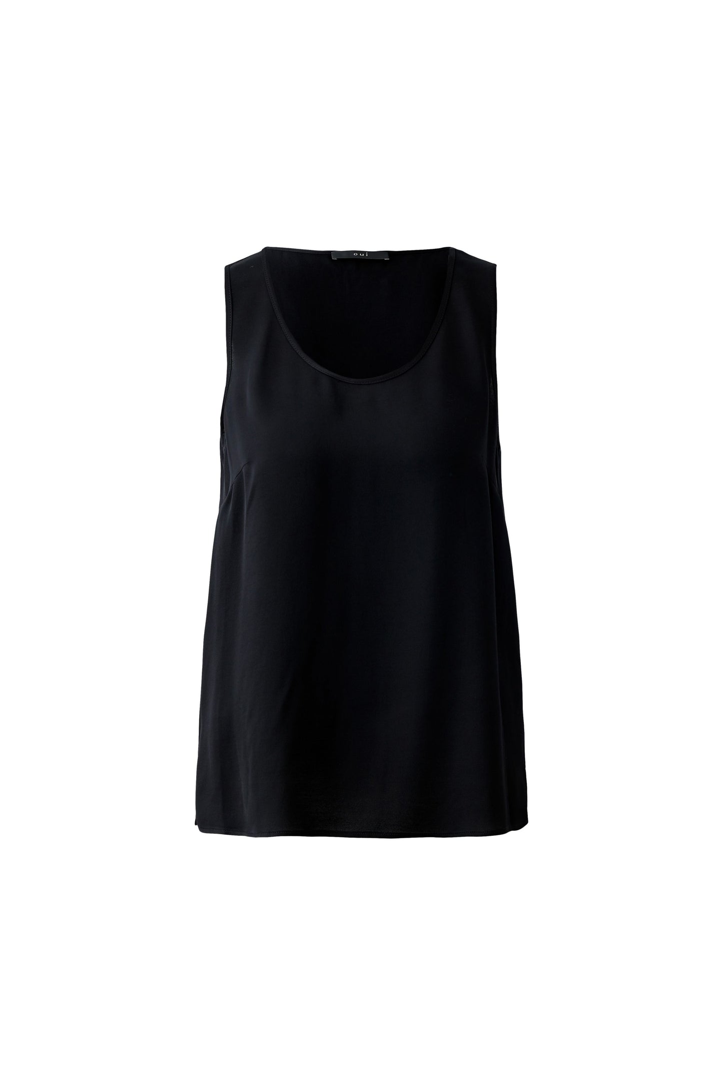 Oui Black Vest Top