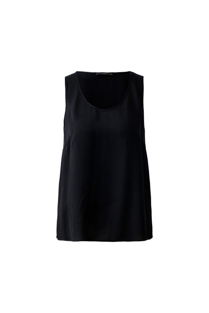 Oui Black Vest Top