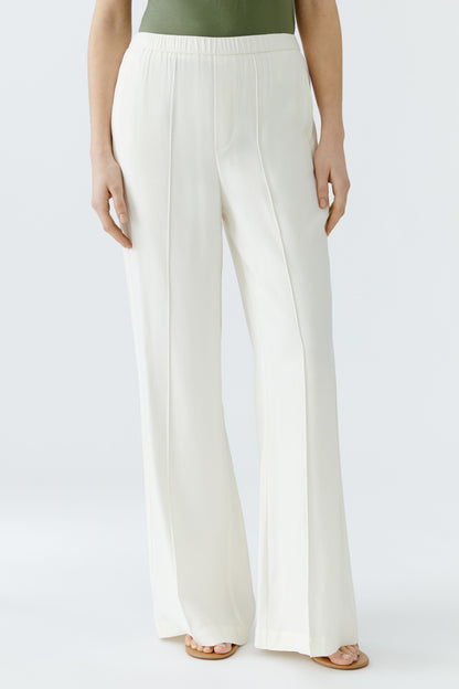 Oui Champagne Slip-On Trousers
