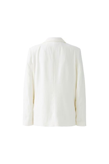 Oui Champagne Double Breasted Blazer