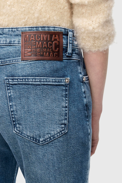 Mac Straight Mid Blue Jeans