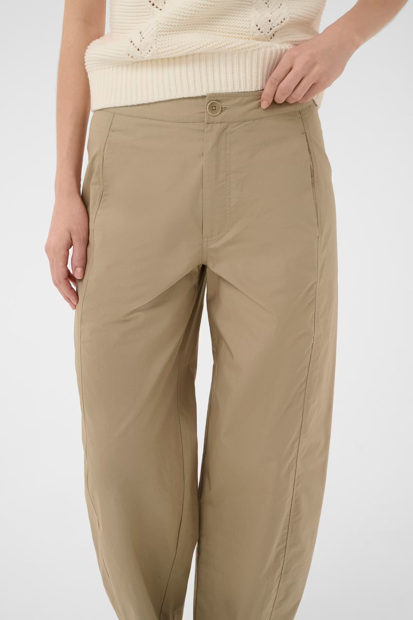 Part Two Atimas Silver Mink Trousers