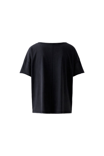Oui Washed Out Black Wild at Heart T-Shirt