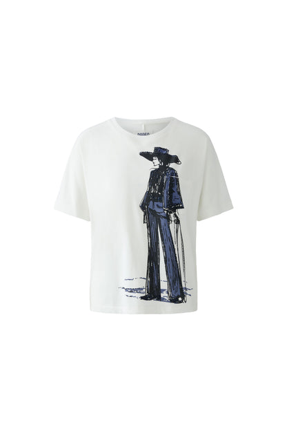 Oui Cloud Dancer Rodeo Girl T-Shirt