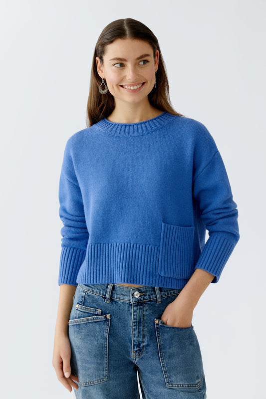 Oui Blue Pocket Jumper
