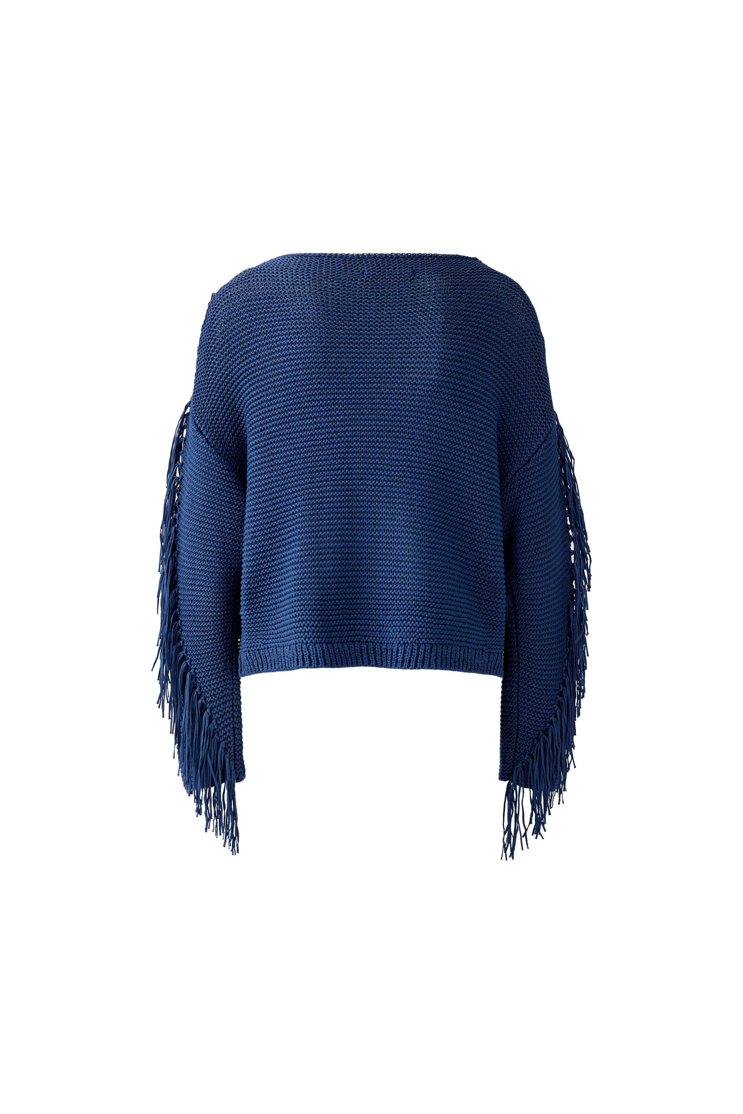 Oui Blue Fringe Jumper
