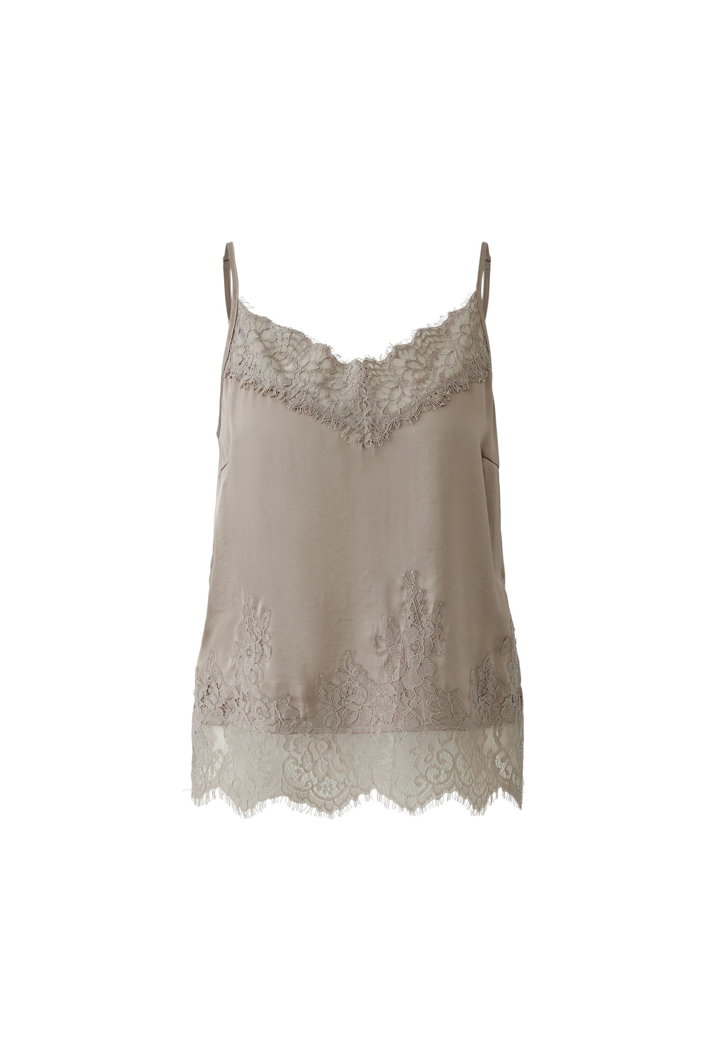 Oui Fungi Lace Trim Vest Top