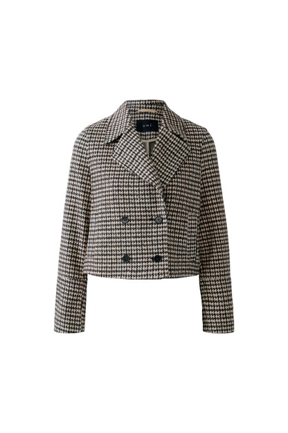 Oui Lt Stone/Brown Houndstooth Jacket