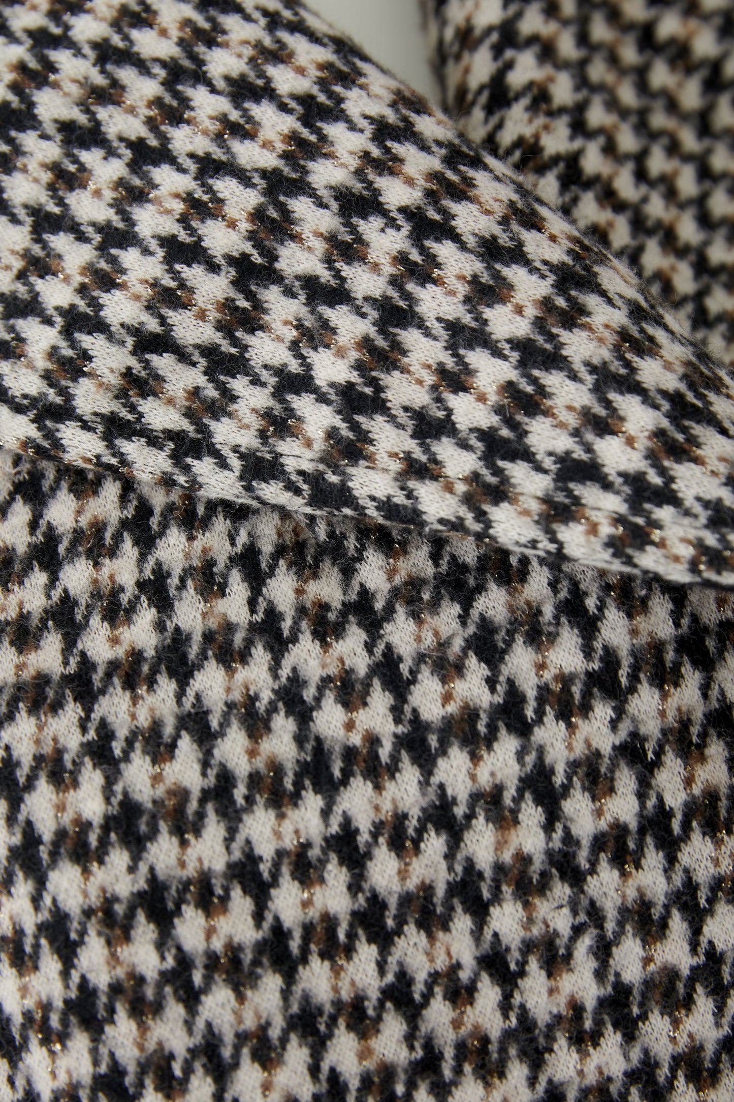 Oui Lt Stone/Brown Houndstooth Jacket