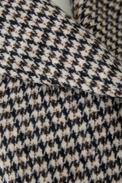 Oui Lt Stone/Brown Houndstooth Jacket