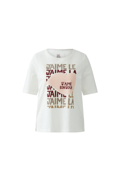 Oui Cloud Dancer J'aime Bonjour T-Shirt
