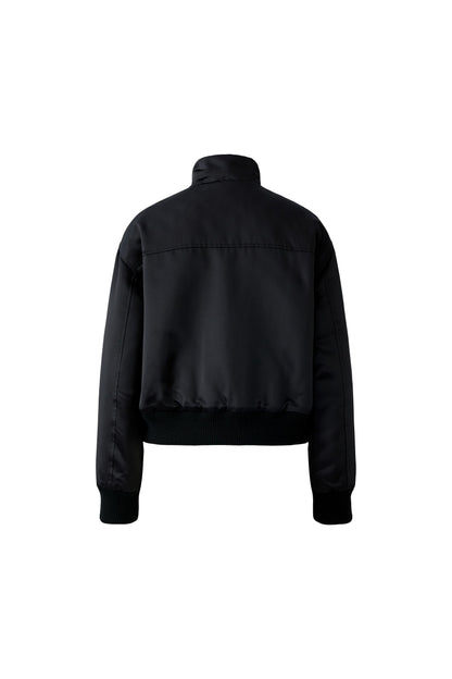 Oui Black Embellished Bomber Jacket