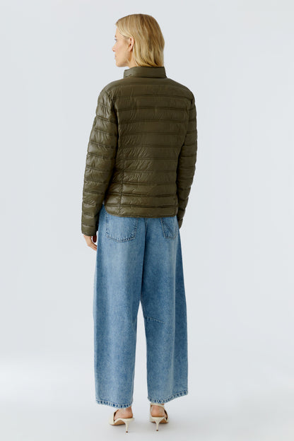 Oui Khaki Light Quilted Jacket