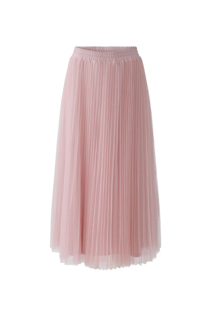 Oui Bleached Mauve Pleated Sparkle Skirt