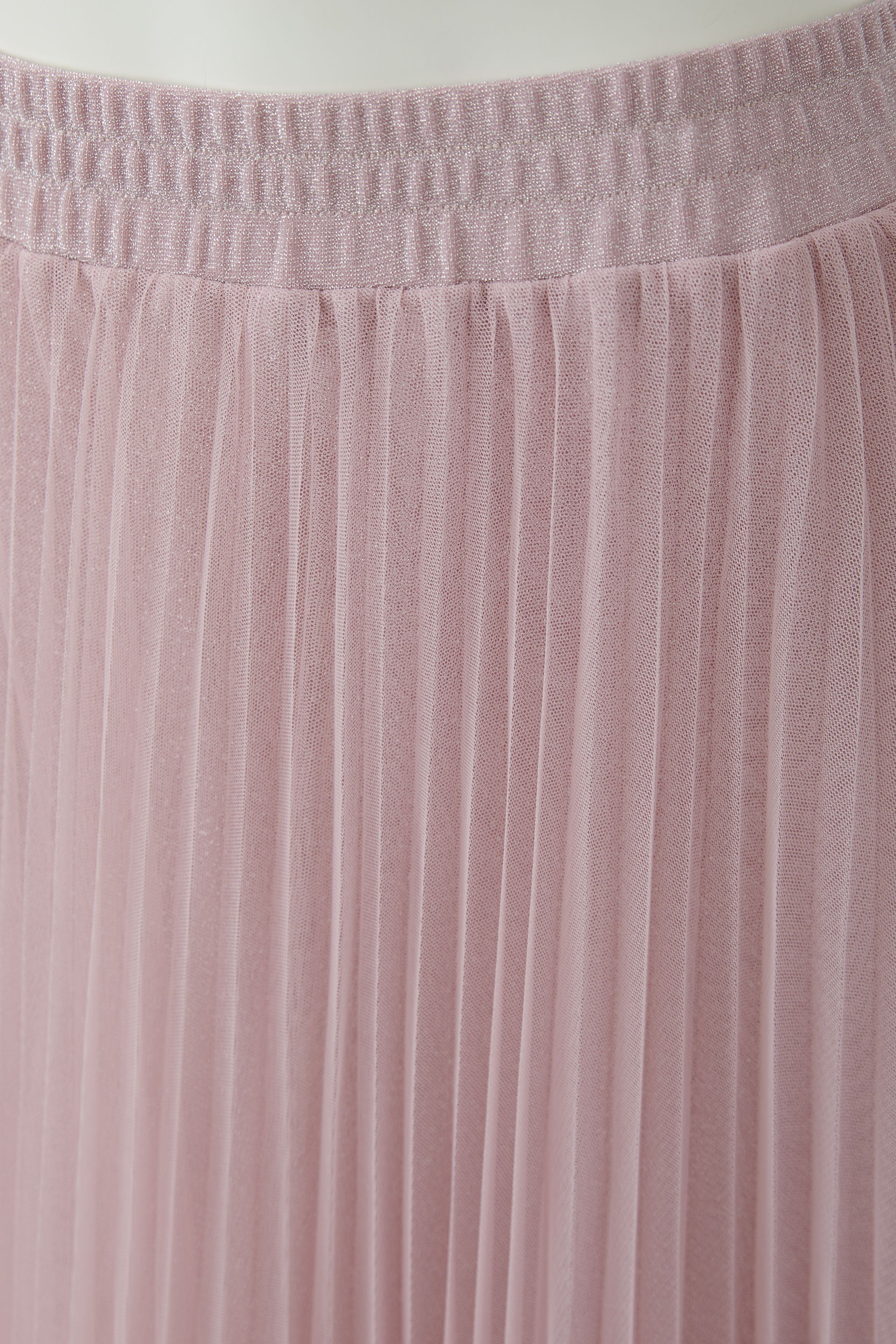 Oui Bleached Mauve Pleated Sparkle Skirt – Jude Law Boutique