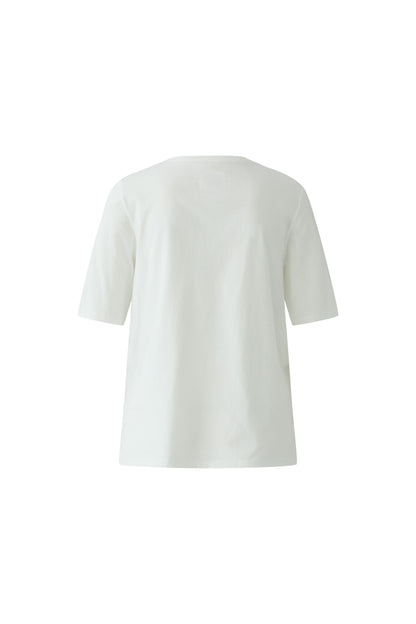 Oui Cloud Dancer Lady Print T-Shirt