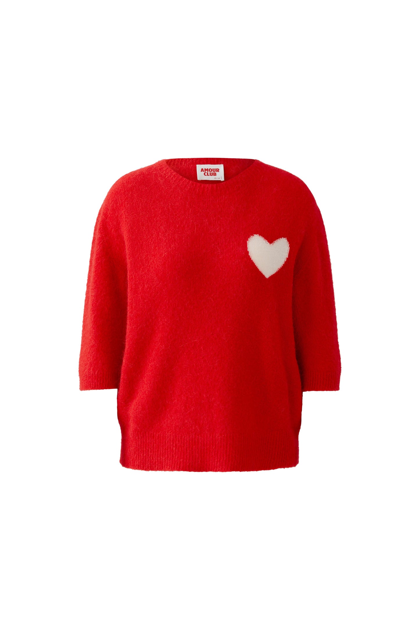 Oui High Risk Red Heart Jumper