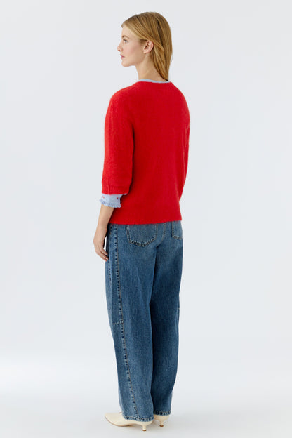 Oui High Risk Red Heart Jumper
