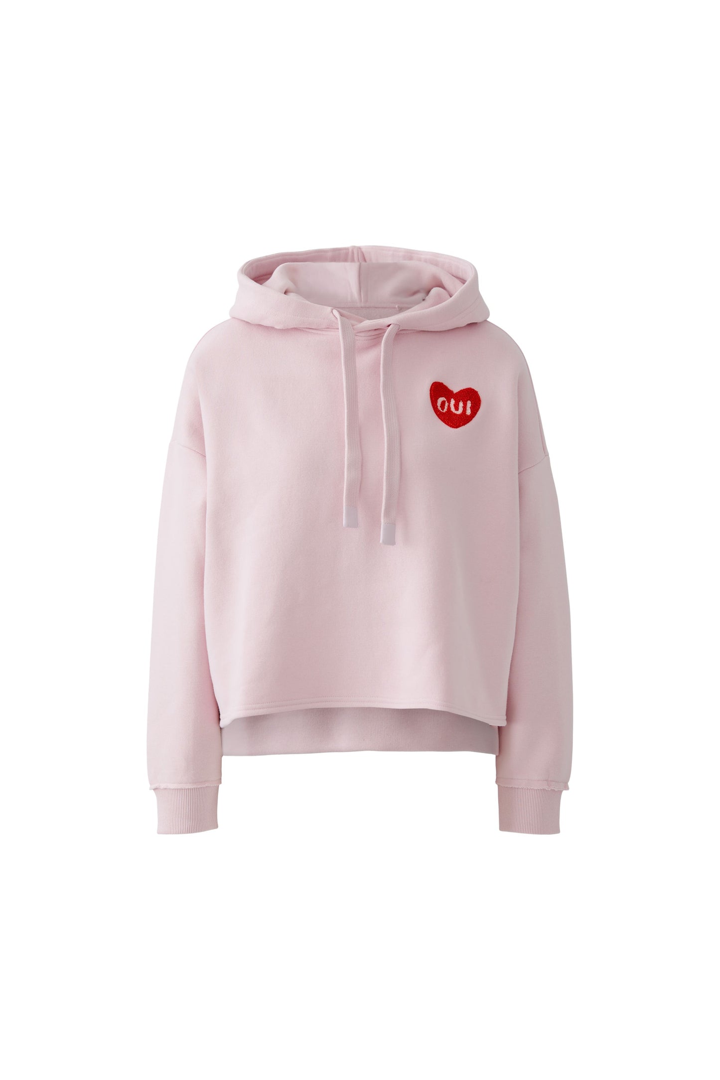 Oui Bleached Mauve/ Red Heart Hoodie