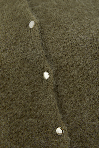 Oui Green Garden Cardigan