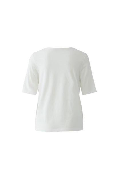 Oui Cloud Dancer Lady Print T-Shirt