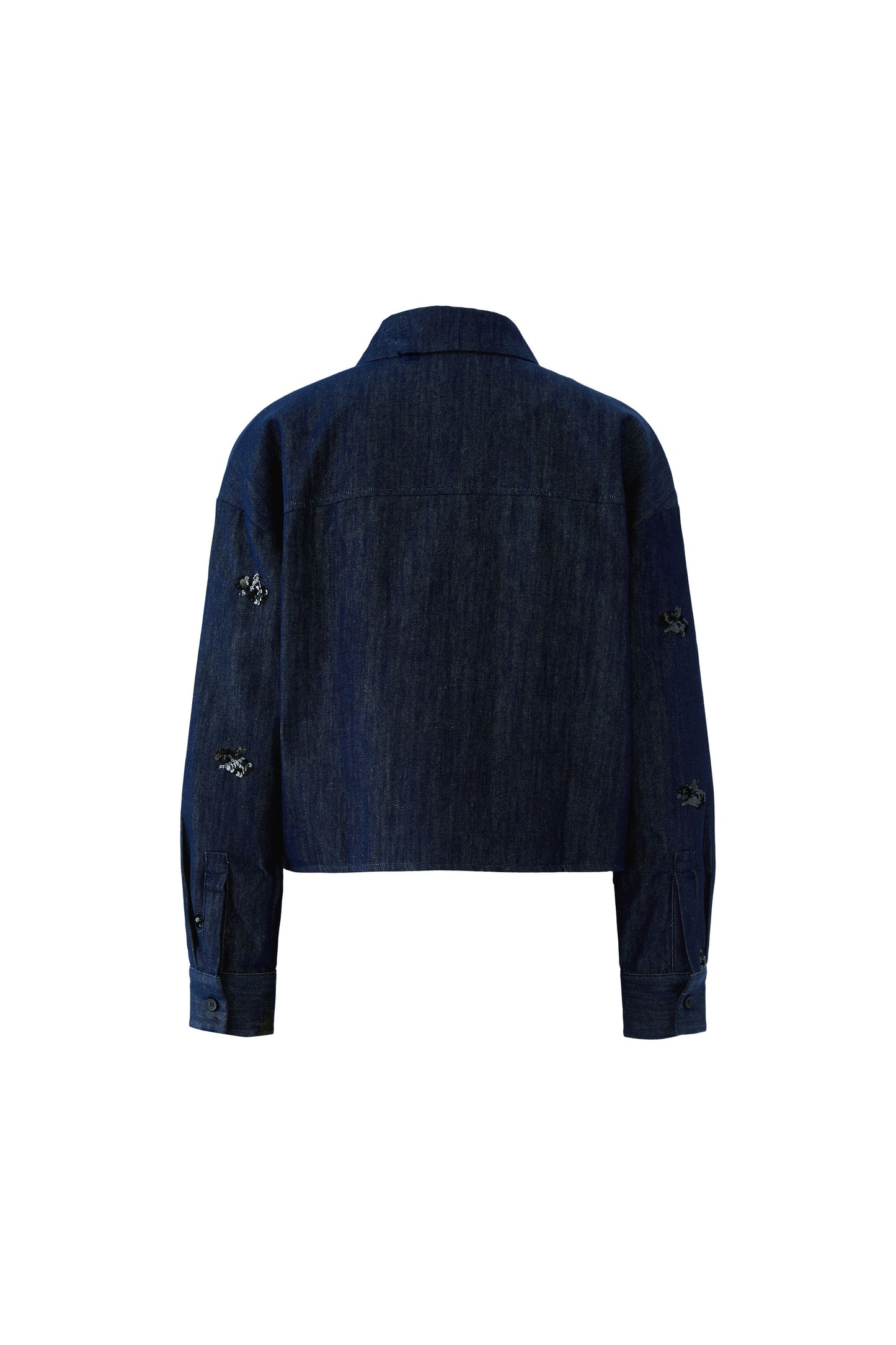 Oui Denim Sequin Embellished Jacket