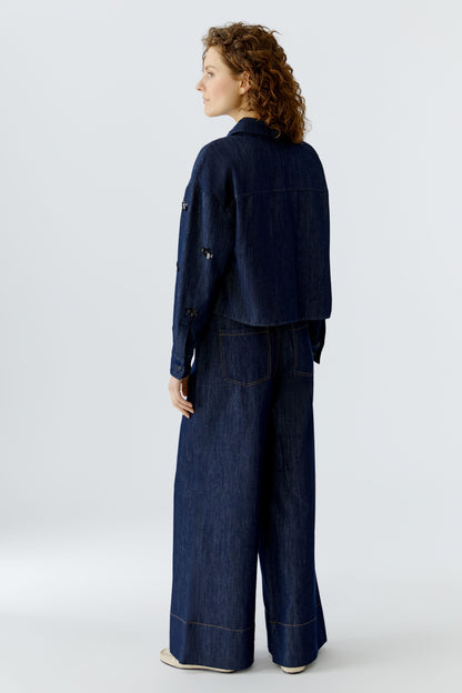 Oui Denim Sequin Embellished Jacket