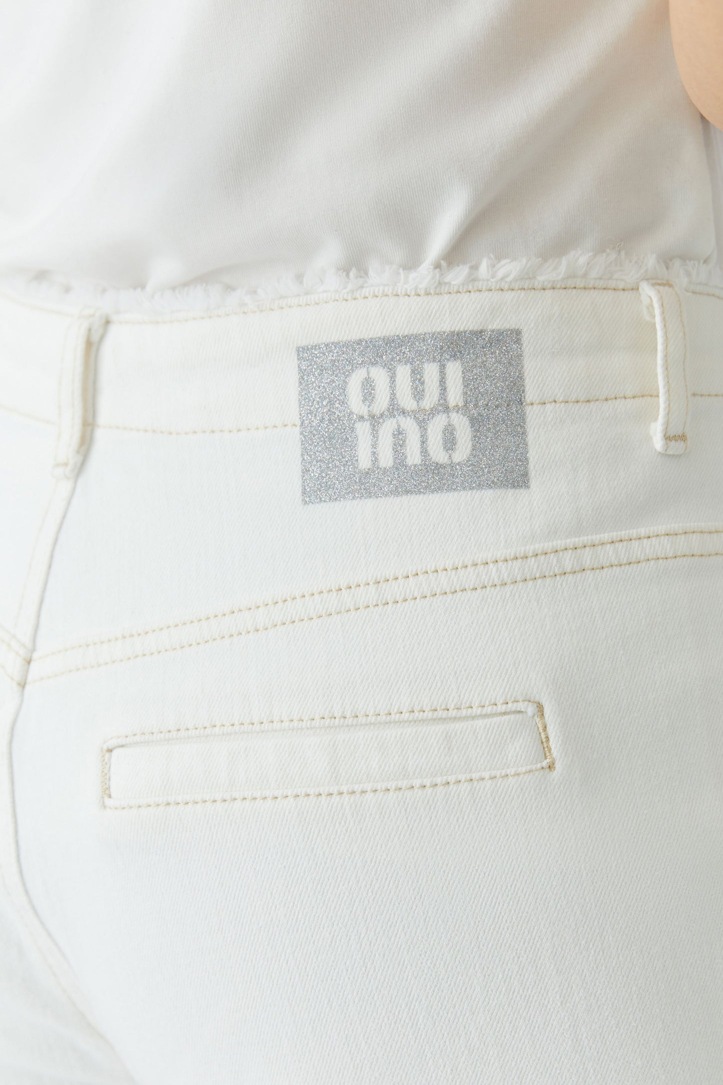 Oui Cloud Dancer Jeans