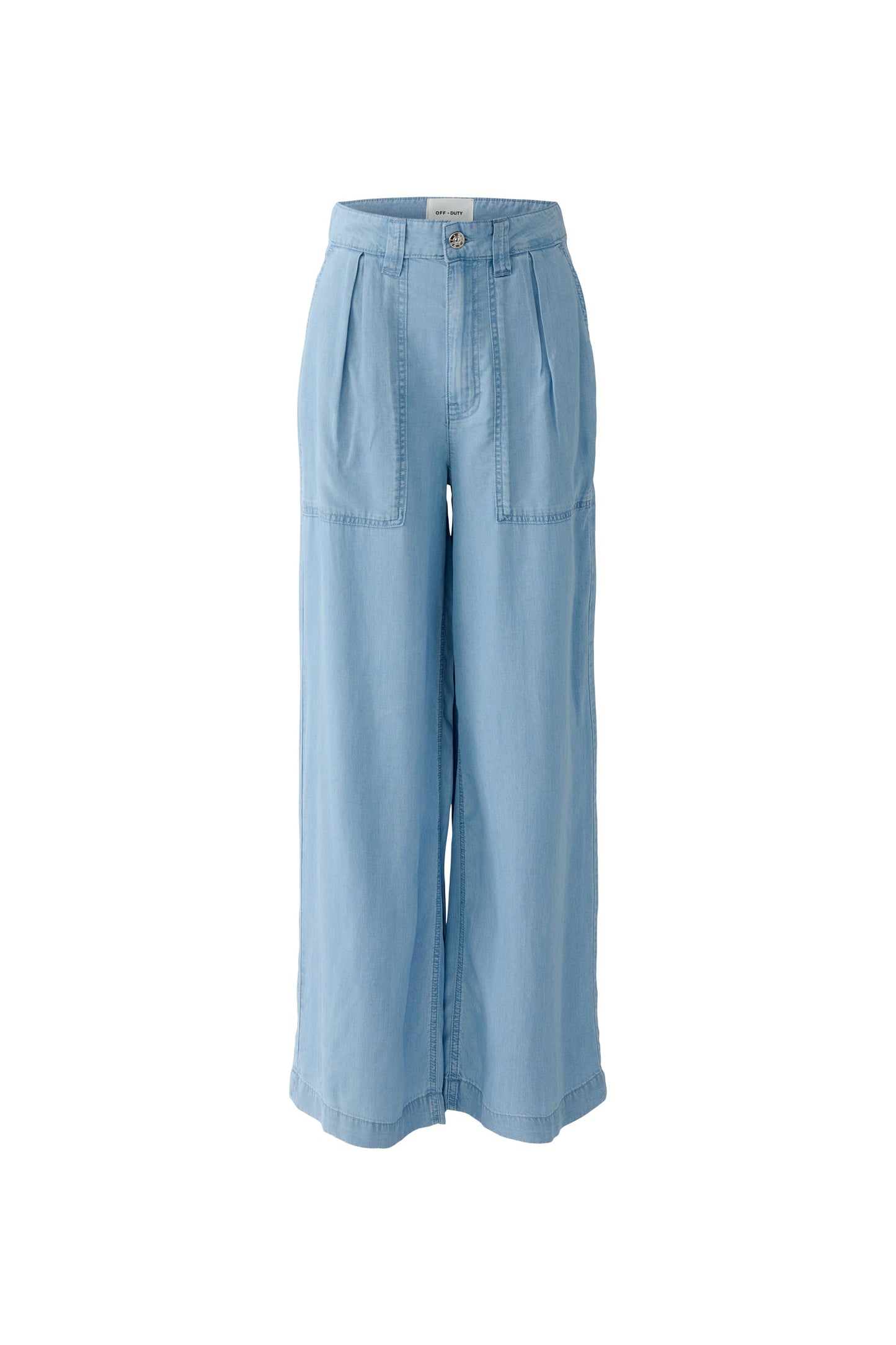 Oui Light Blue Denim Trouser