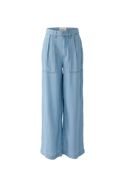 Oui Light Blue Denim Trouser