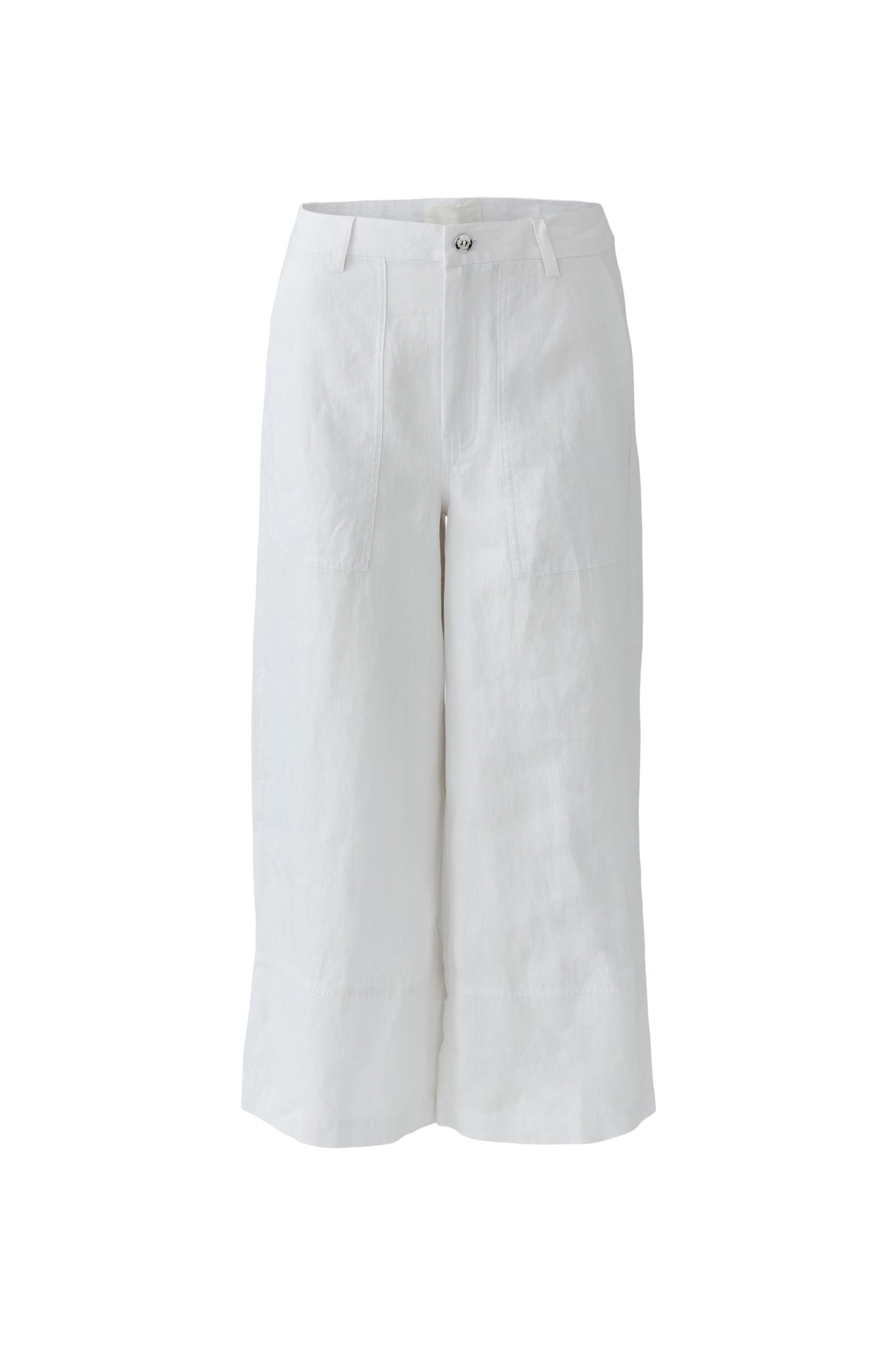 Oui Optic White Linen Culotte