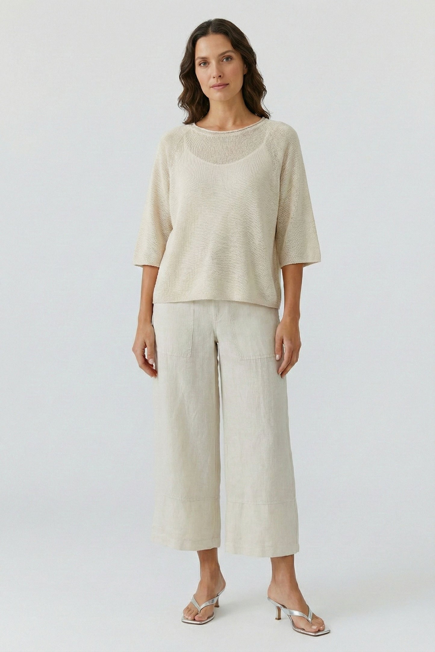 Oui Biscuit Linen Culotte