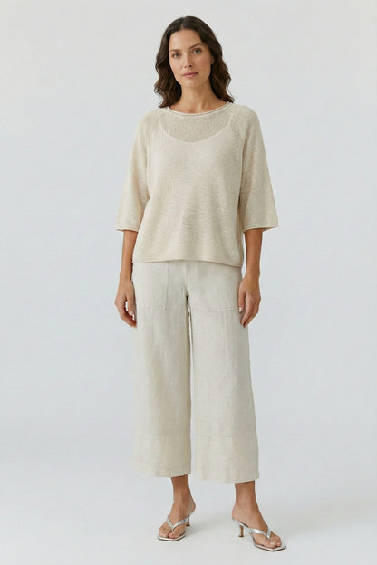 Oui Biscuit Linen Culotte