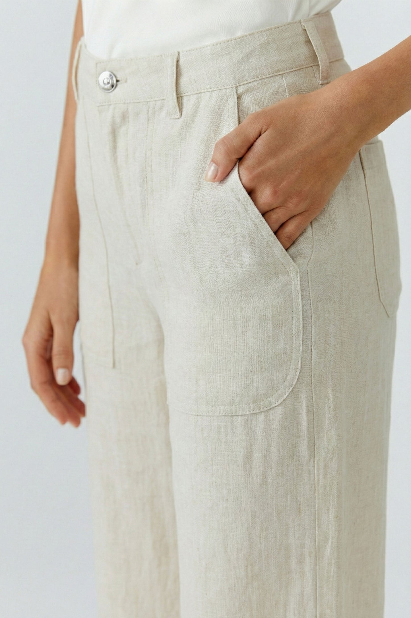 Oui Biscuit Linen Culotte