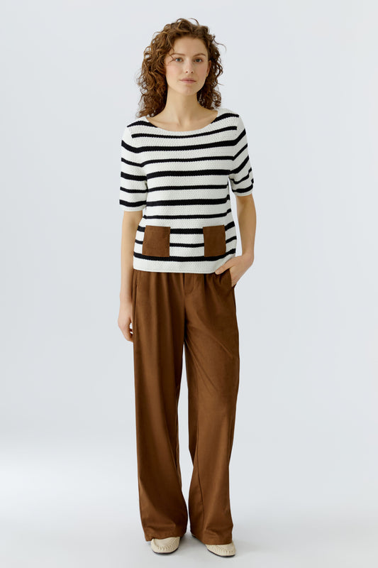 Oui Fondue Fudge Slip-On Trousers