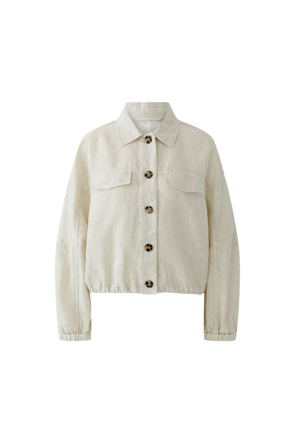 Oui Biscuit Linen Jacket